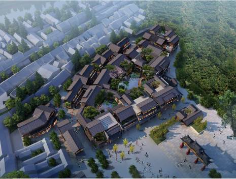 都江堰陜西街景觀(guān)建筑設計