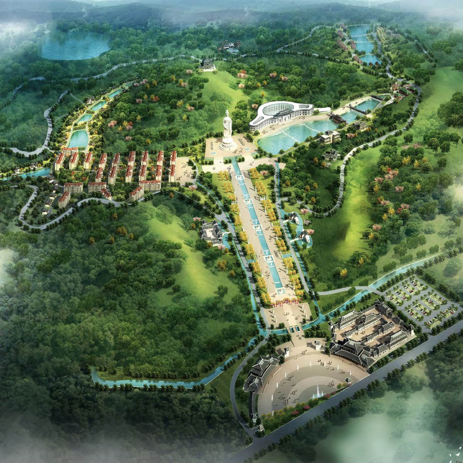 湖北襄陽(yáng)市 九天玄女生態(tài)文化旅游景區建筑設計