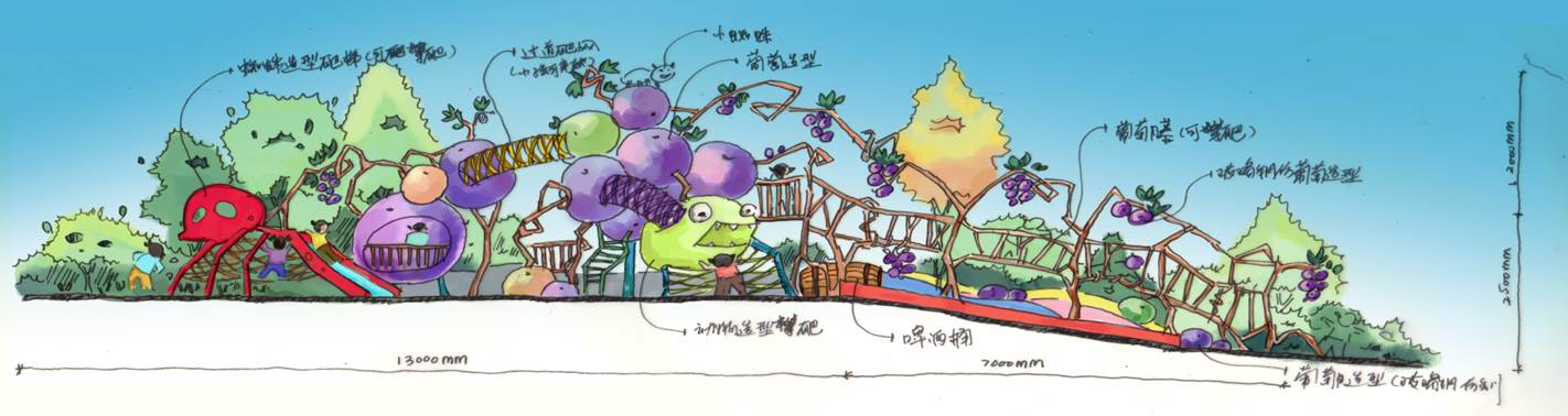 西安張裕鮮食葡萄園兒童主題樂(lè )園景觀(guān)設計